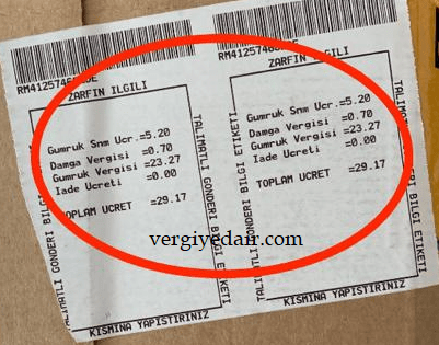 gümrük sunum ücreti makbuz 2019 vergiyedair com.png