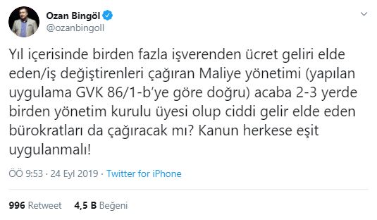 birden fazla işverenden ücret geliri elde edenlerin vergilendirilmesi kit bit yönetim kurulu üyeleri